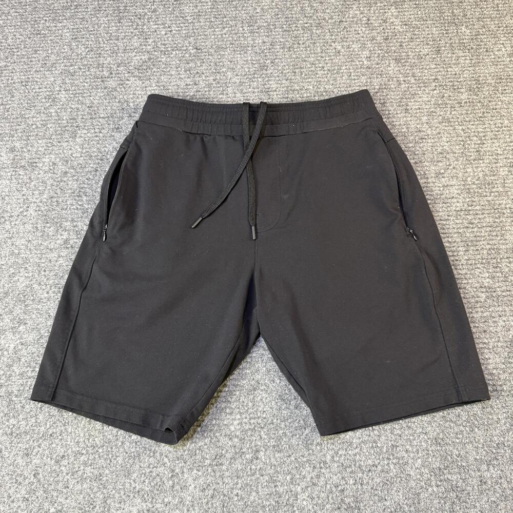 Public Rec Shorts Mens 32R Black Athletic Performance Zipper Pocket Stretch